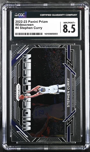 2022-23 Panini Prizm Widescreen Stephen Curry #4 CGC 8.5 NM/MINT+