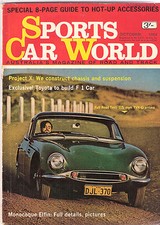 Sports Car World 1964 Oct TVR Grantura Sunbeam Alpine Elva Courier Elfin Monocoq