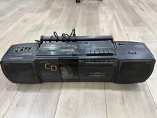 Vintage SHARP QT-CD20 Stereo Radio Cassette Recorder CD Player Boombox