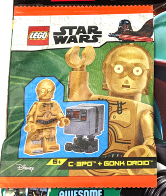 New Lego Star Wars Magazine - Set 912310 with C-3PM & Gonk Groid