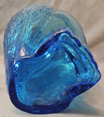 Vintage Mid Century Modern Blue Owl Pitcher 8 1/4” - Picture 6 of 6