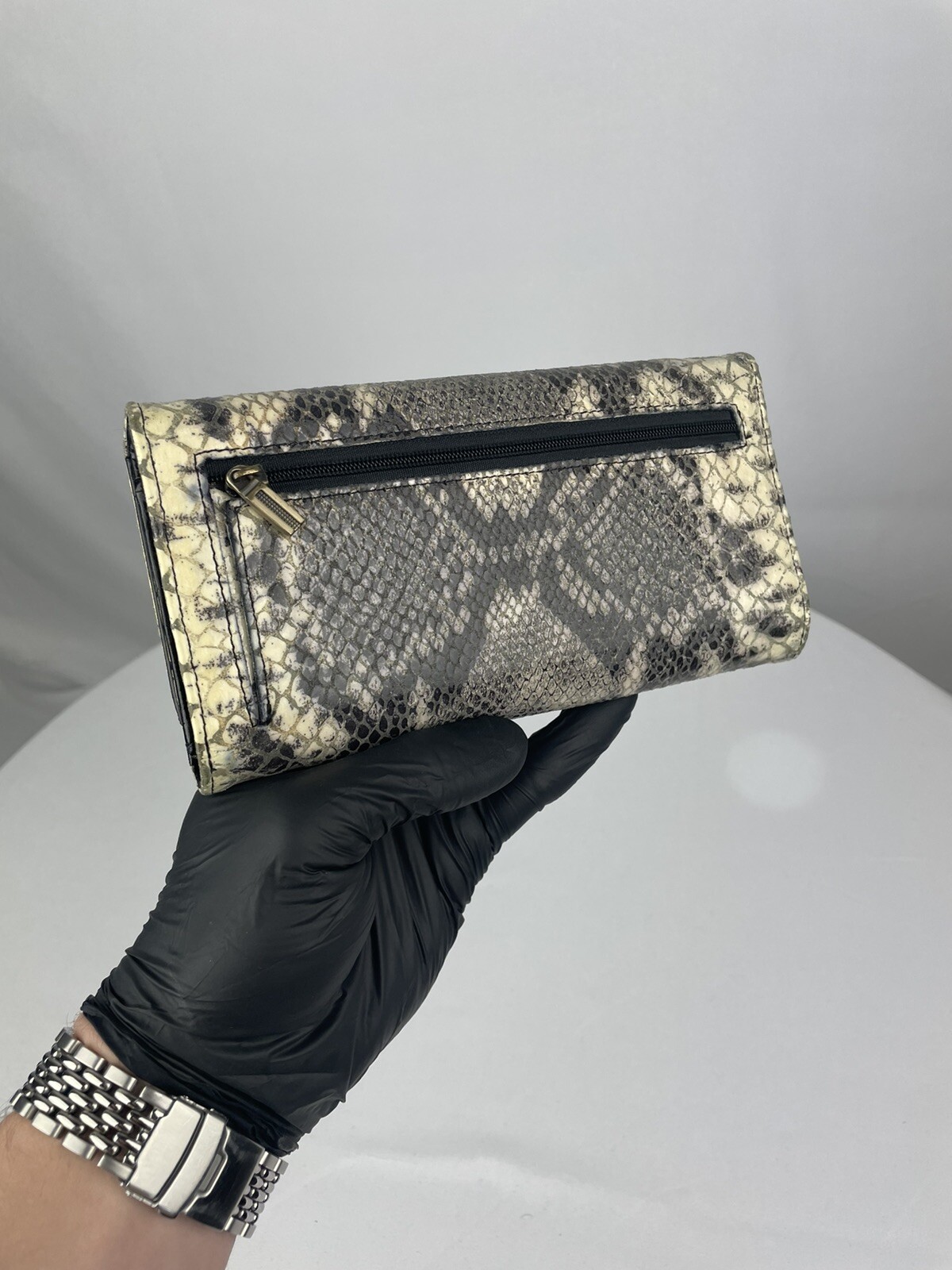 The Find Clutch Python Pattern Leather Wallet - image 3