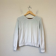 EVERLANE French Terry Sweatshirt Womens XS Sky Blue Ombre Lightweight Crew Neck