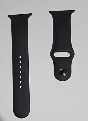 Unused Original BLACK Apple Watch Sport Band 46mm LARGE M/L MXM43AM/A in Bulk Pk