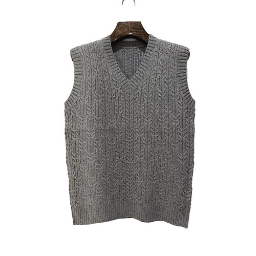 Mens Warm Knitted V-Neck Sweater Vest Slim Fit Pullover Sleeveless Sweaters - Picture 15 of 20