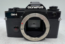 Olympus OM-4 35mm Film SLR Camera Body - Black Body Read / Parts