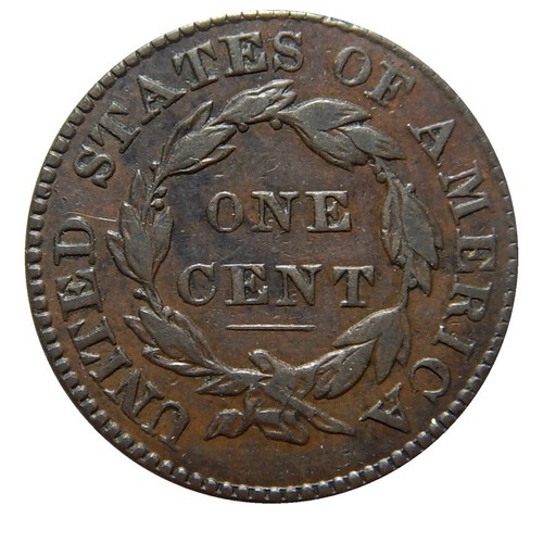 Large cent/penny 1828 Newcomb 8 higher grade with lengthy pedigree back to 1989 - Picture 3 of 5