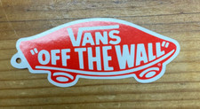 Vans "Off the Wall" Vinyl Sticker Decals NEW 3 1/2 x 1 1/2"