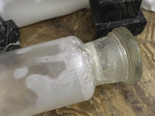 VASO IN VETRO DA FARMACIA FINE OTTOCENTO INIZIO NOVECENTO - Foto 2 di 3