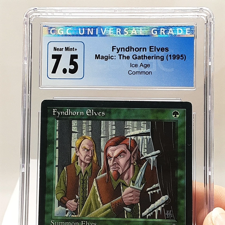 MTG - Ice Age - Fyndhorn Elves - Graded - CGC 7.5 - Image 2 of 4