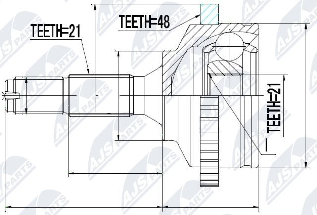 NPZ-PE-017 NTY Joint Kit, drive shaft for PEUGEOT