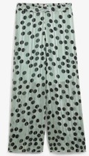 Damen Hose grün bunt Chiffon bequeme Schlupfhose fließend Gr. 36 - 54 neu 19527