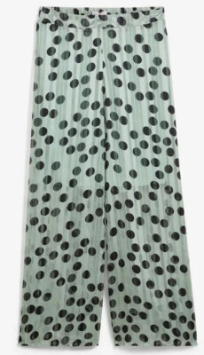 Damen Hose grün bunt Chiffon bequeme Schlupfhose fließend Gr. 36 - 54 neu 19527