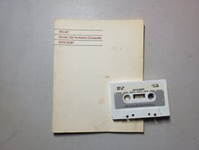 Radio Shack TRS-80 Model 100 Data Sort Cassette W Manual VG Shape 26-3838