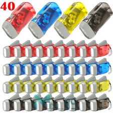 LED Hand Crank Flashlights No Battery Self Powered Charging Camping Torch Dynamo