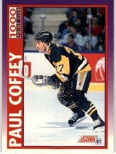 1991 Score American 1000 pt Club #372 Paul Coffey  - Penguins