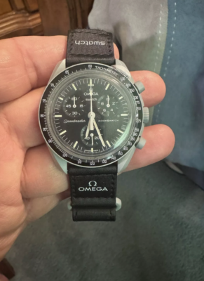 Omega x Swatch Moonswatch Mission to The Moon Black New FAST FREE