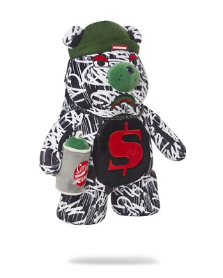 Sprayground Night Night Graffiti Art Moneybear Backpack Bear  display picture 3