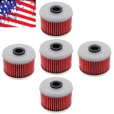5x Oil Filter For HF112 Honda KX450F CBR250R XL350R XR200R XR400R XR600R XR650L 