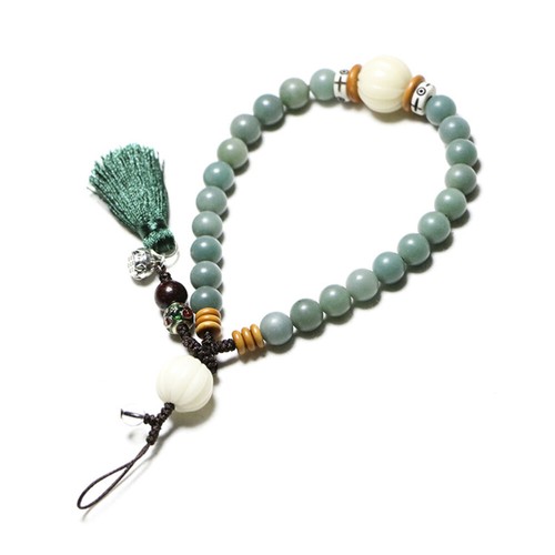 Chinesischen Stil literarischen kurze Quaste Telefon hängende Kette Lanyard - Zdjęcie 11 z 11