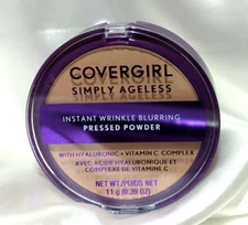 Covergirl Simply Ageless Pressed Powder  Shade 210 Classic Ivory Instant Wrinkle