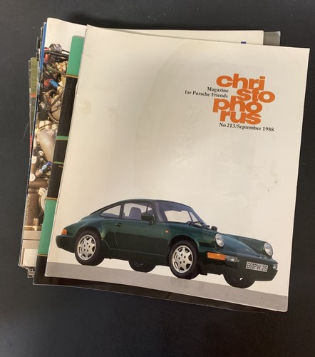 Vtg CHRISTOPHORUS Porsche magazine Lot of 19 1985 1986 1987 1988 - Picture 1 of 6
