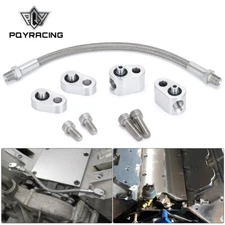 Billet LS Throttle Body Bypass Hose kit Coolant Steam Crossover LS1 LM7 LR4 LQ4