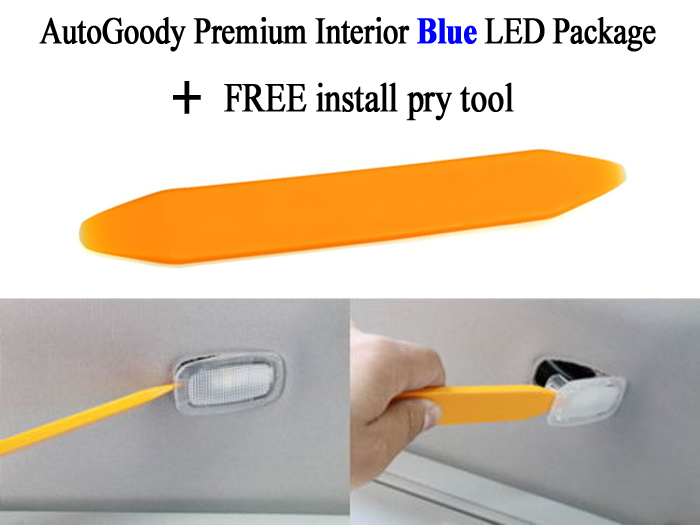 8 x Premium Blue LED Lights Interior Package Kit for Subaru WRX