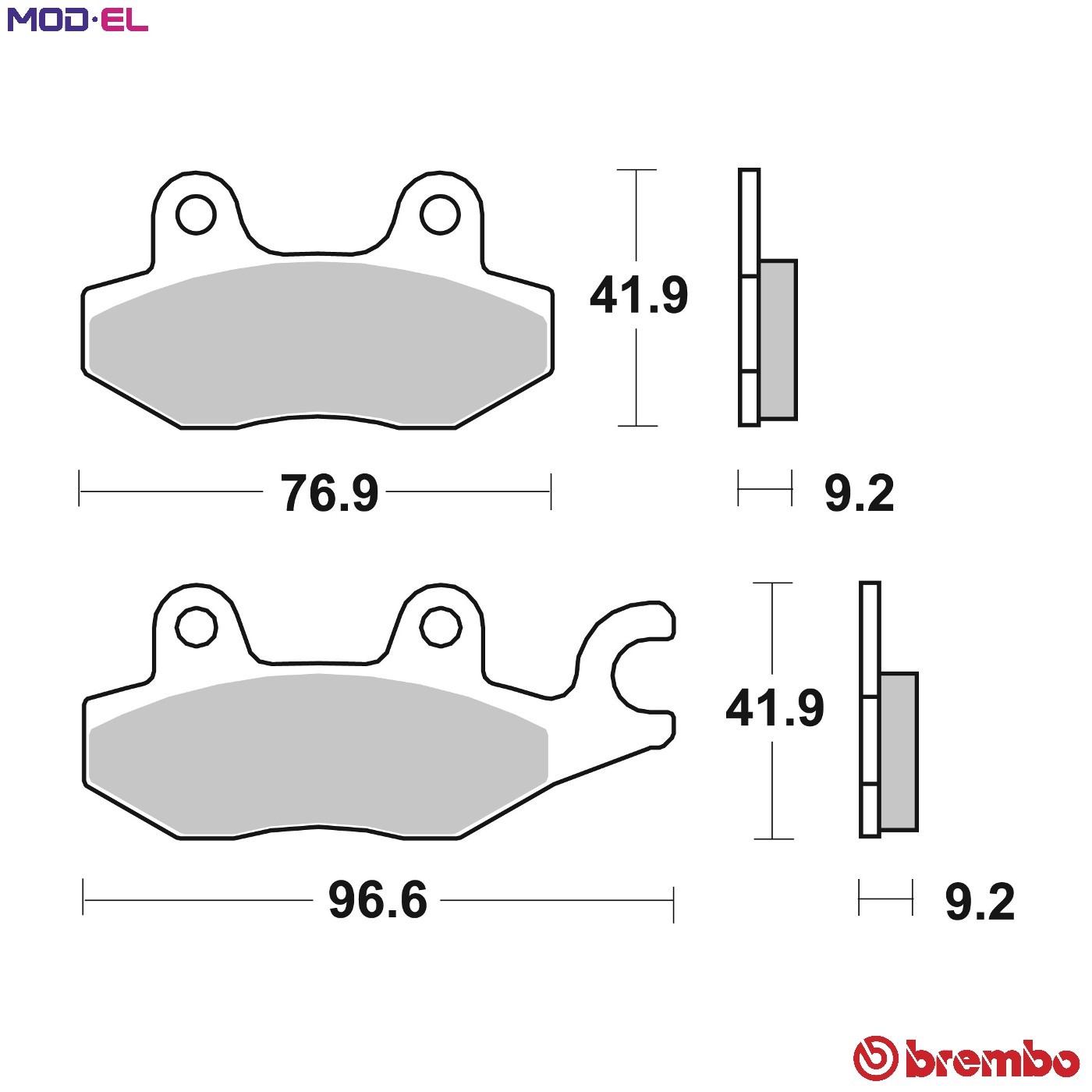 Brake Pads rear Fit Daelim S3 125 Fi 11-16 Brembo Carbon Ceramic Scooter cc - Image 68