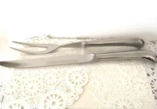 Gran Royale Stainless Steel Carving Serving Set Knife Fork Korea NEW
