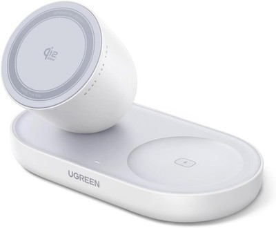 UGREEN 2-in-1 Qi2 Kabellose Ladestation 25W MagSafe für iPhone
