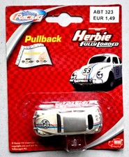 Modellauto VW Käfer Herbie, Ausführung Pullback (Rückzugmotor), OVP im Blister