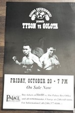 2000 Mike Tyson vs Andrew Golota Fight Boxing Original 14x22 Poster