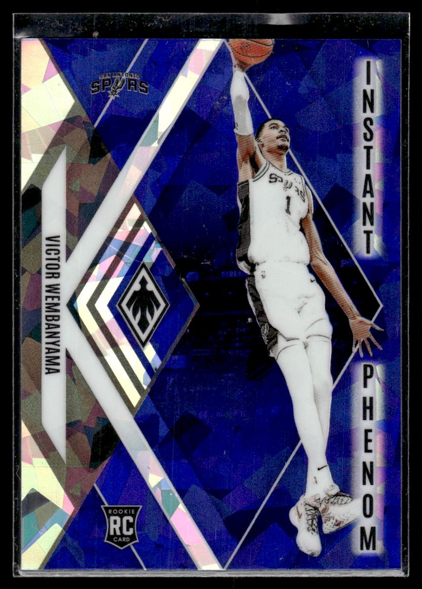 2023-24 Phoenix Blue Ice Instant Phenom Victor Wembanyama Rookie San Antonio