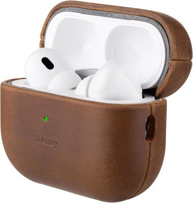 AirPods Pro (2nd Generation) Case   Premium Crazy Horse Leather - Brown