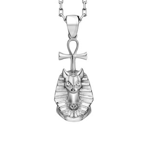 Authentic Bastet with Ankh in Gold Plated 925k Silver Necklace for Sister Birthday Gift