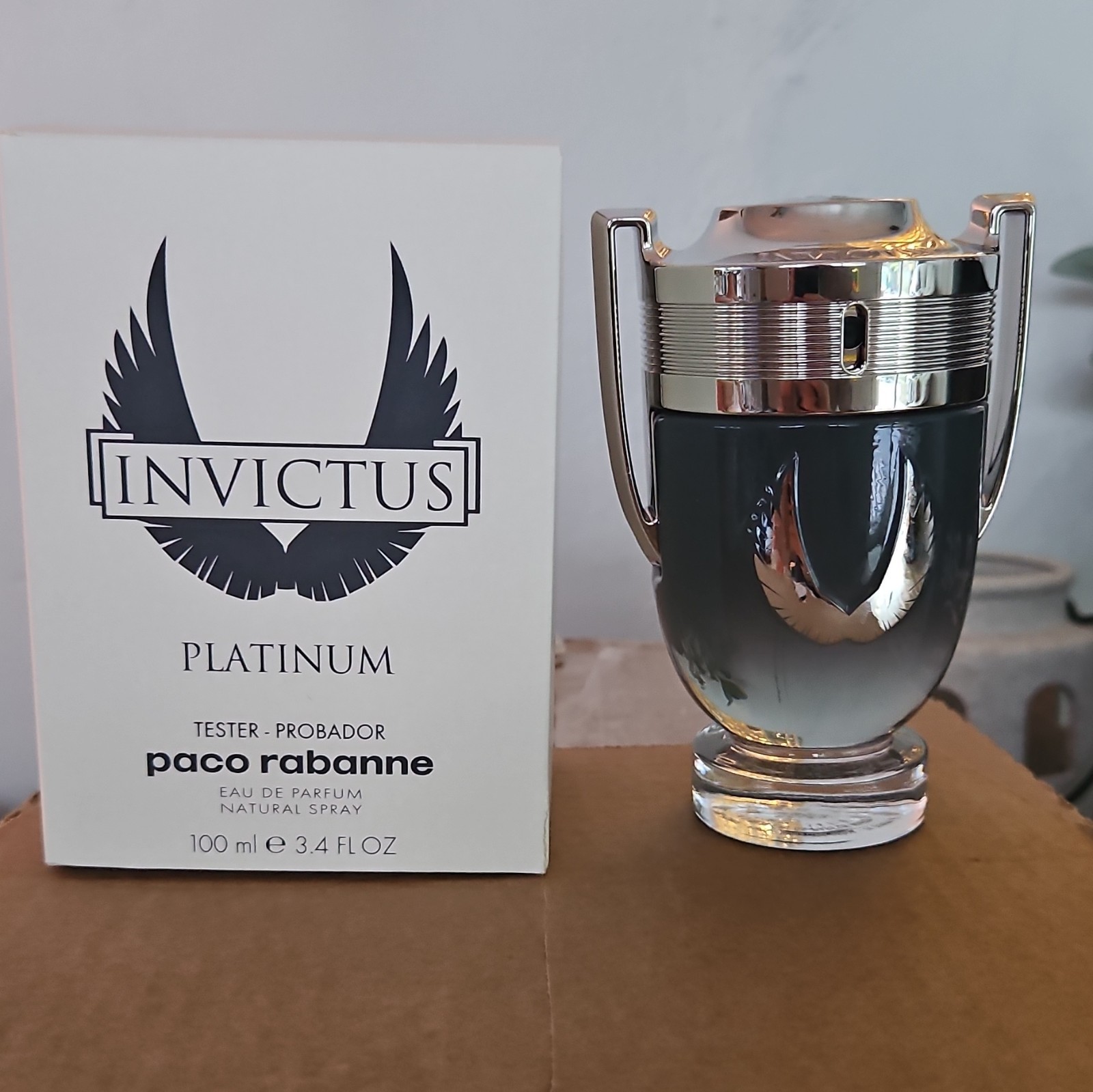 Paco Rabanne Invictus Platinum Eau de Parfum Spray TESTER!! , 3.4 fl oz