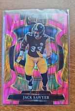 2025 Jack Sawyer RC Panini Select - Concourse #53 Pink Shock Prizm Rookie