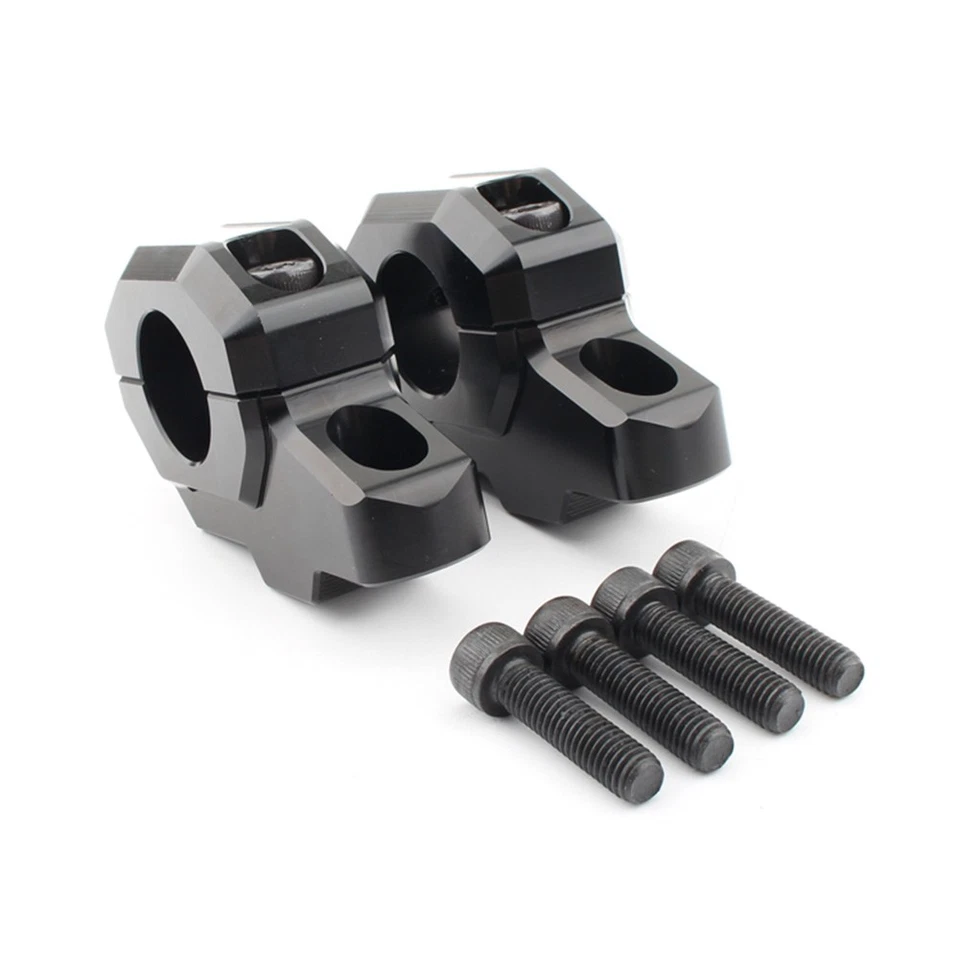 Abrazadera de manillar de montaje en barra elevadora para Kawasaki Z900C Z900RS 2017-2024 negra Foto 3 de 4