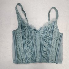 Victoria's Secret Fairy Forrest Dream Angels Lace Corset Bustier Top Cottagecore