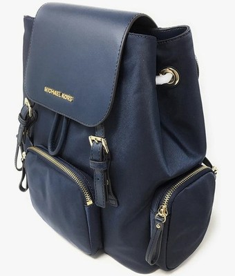 MICHAEL KORS Abbey Large Nylon Backpack   Color blue 