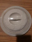 Early Bar Handle Antique Red Wing Stoneware Petal Pattern 1 Gallon Crock Lid 8"