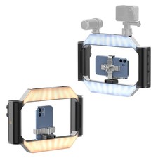 Smartphone Video Rig with Light, U-Rig Light Cell Phone Handheld Stabilizer w...