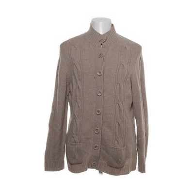 Peter Hahn, Strickjacke, Herren, Größe: 52, Beige, Merinowolle, Fischgräte #2KM