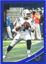 2018 Donruss Press Proof Blue #122 Jacoby Brissett Indianapolis Colts