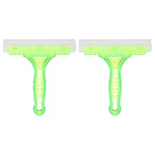 2pcs Squeegee 6 Inch Water Blade Shower Squeegee for Window Door, Light Green