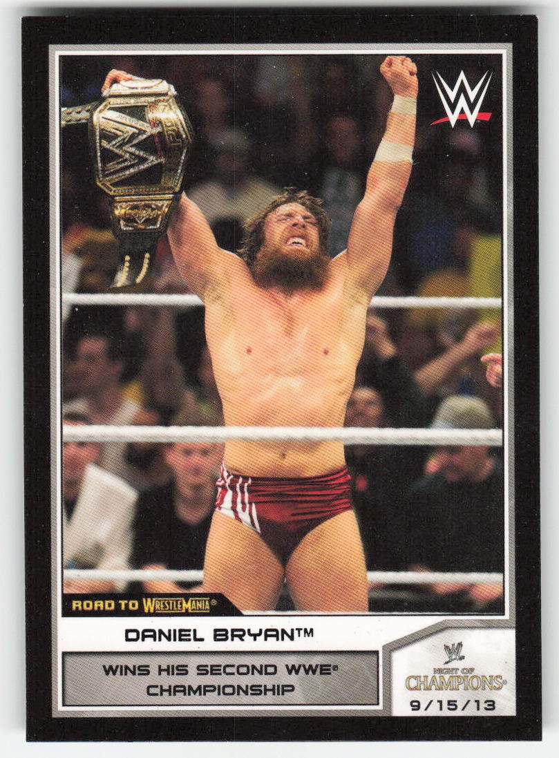 2014 Topps WWE Road to Wrestlemania Black Daniel Bryan #42