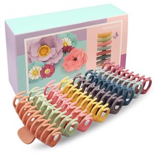 8Pcs Large Hair Claw Clips for Women, 4.3 Inch Big Matte Hair Clips, Fashion Col