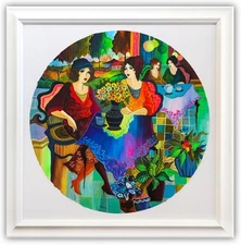 Patricia Govezensky- Original Watercolor "Alexandra and Mary"