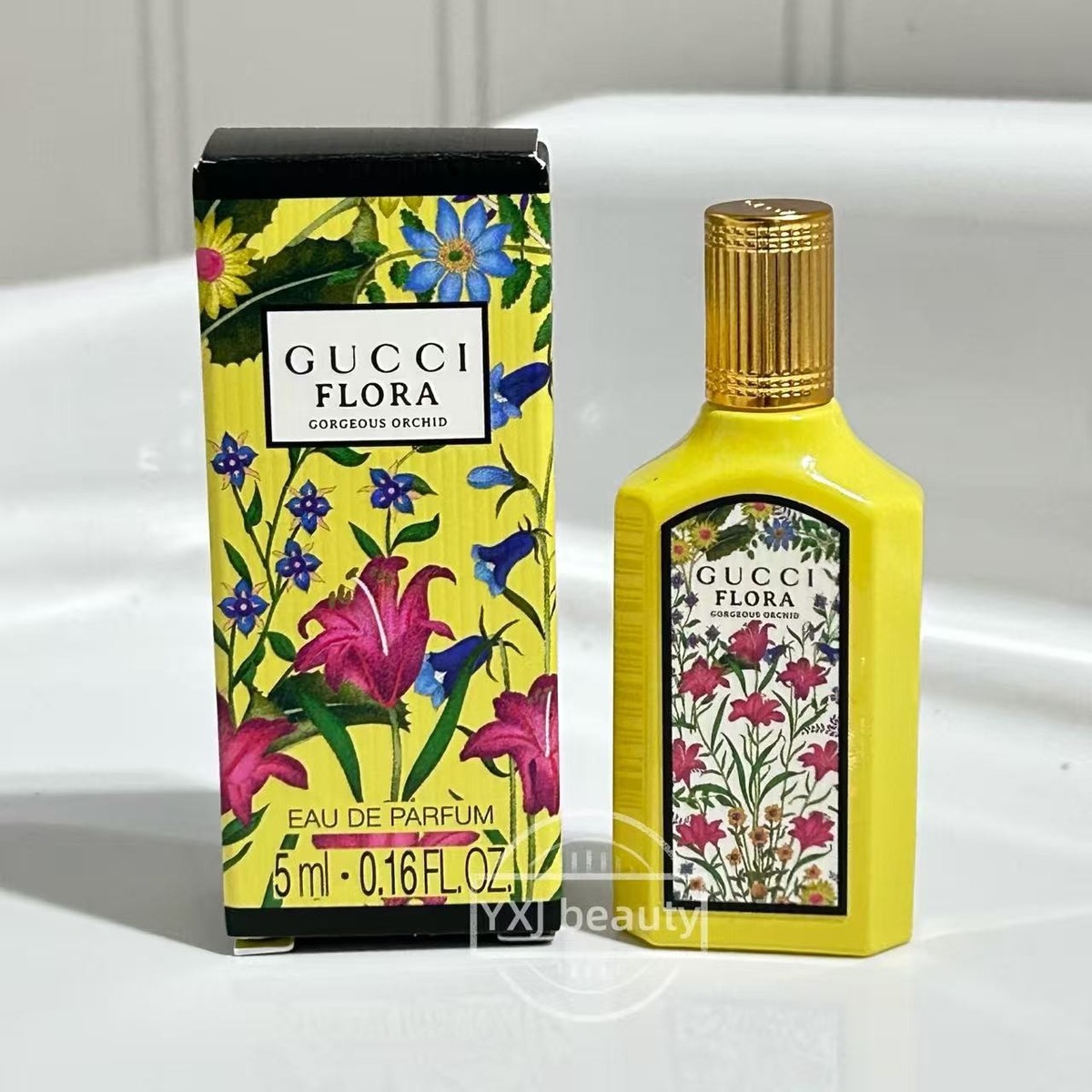 New Gucci Flora Gorgeous Orchid EDP Perfume Splash travel Mini